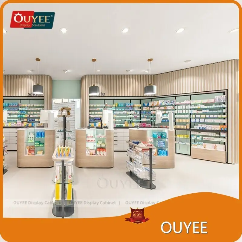 3D Design Service for Pharmacy Display Shelves & Cabinet Furniture 1