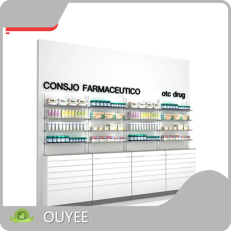 Wholesale MDF Pharmacy Gondola Shelves - Medicine Display Units 1