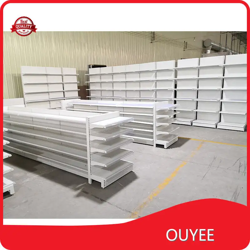 Wooden Glass Gondola Pharmacy Shelves Display Furniture for Shops 1