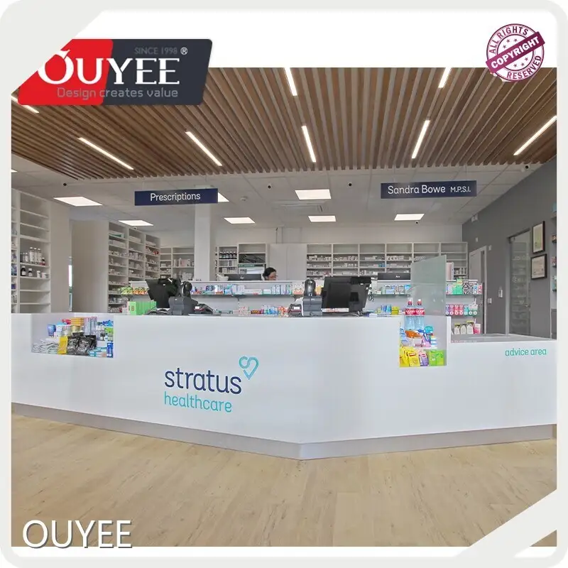 Pharmacy Shop Furniture - Medical Shelves & Counter for Drugstore 1
