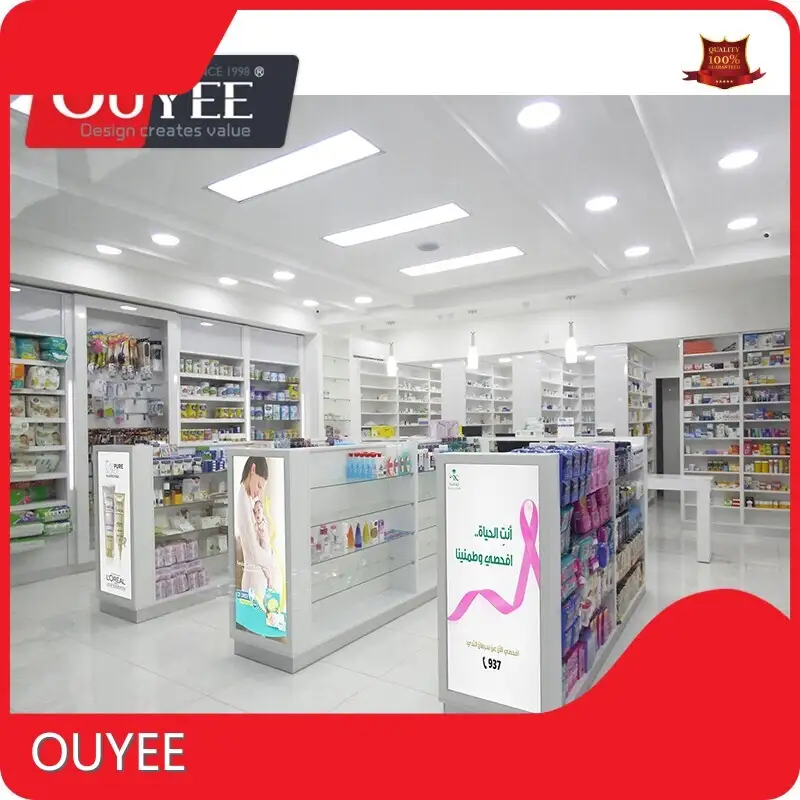 Custom Pharmacy Furniture: Display Racks, Wooden Shelves & Showcase 1