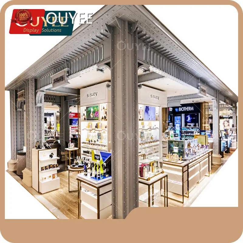 Customized Perfume & Cosmetic Display Counter Cabinet Showcase 1