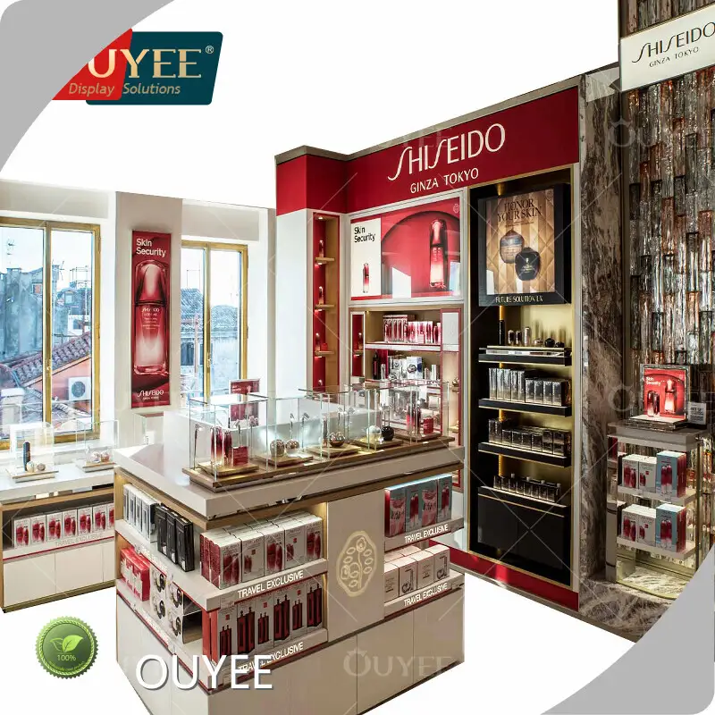 Retail Cosmetic Display Stand Table Makeup Showcase Cabinet 1