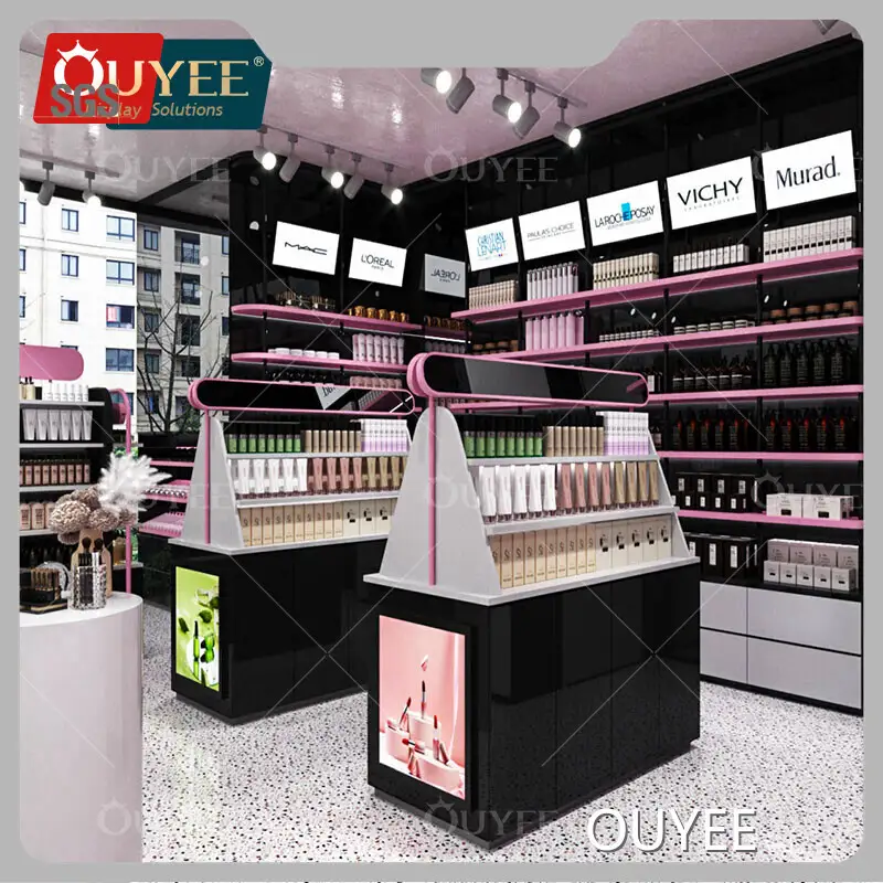 Custom Acrylic Counter Cabinet w/ Lighting for Perfume & Cosmetics 1