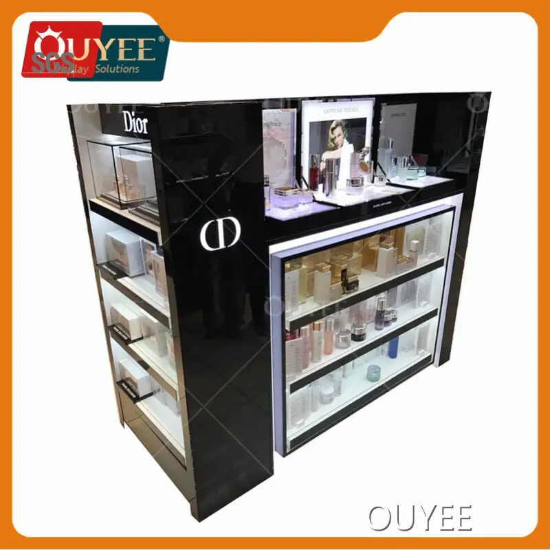 Custom Retail Cosmetics Store Display & Perfume Counter Kiosk 1