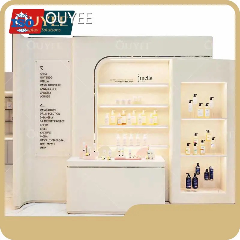 Manufacturer Custom Cosmetic Display Shelf for Perfume Shop Counter 1