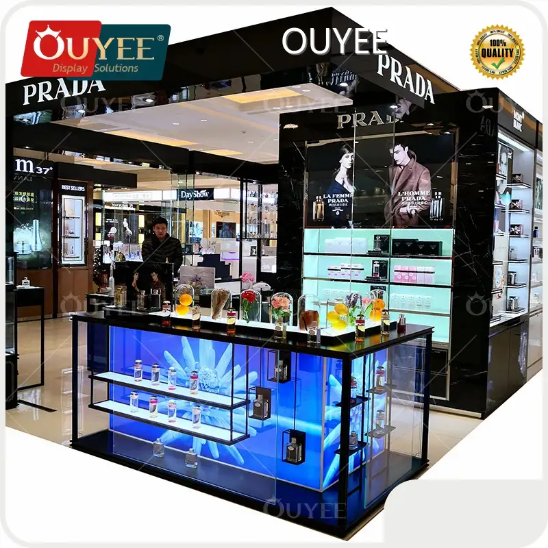 Custom Cosmetic & Perfume Display Shelf for Makeup Stores 1