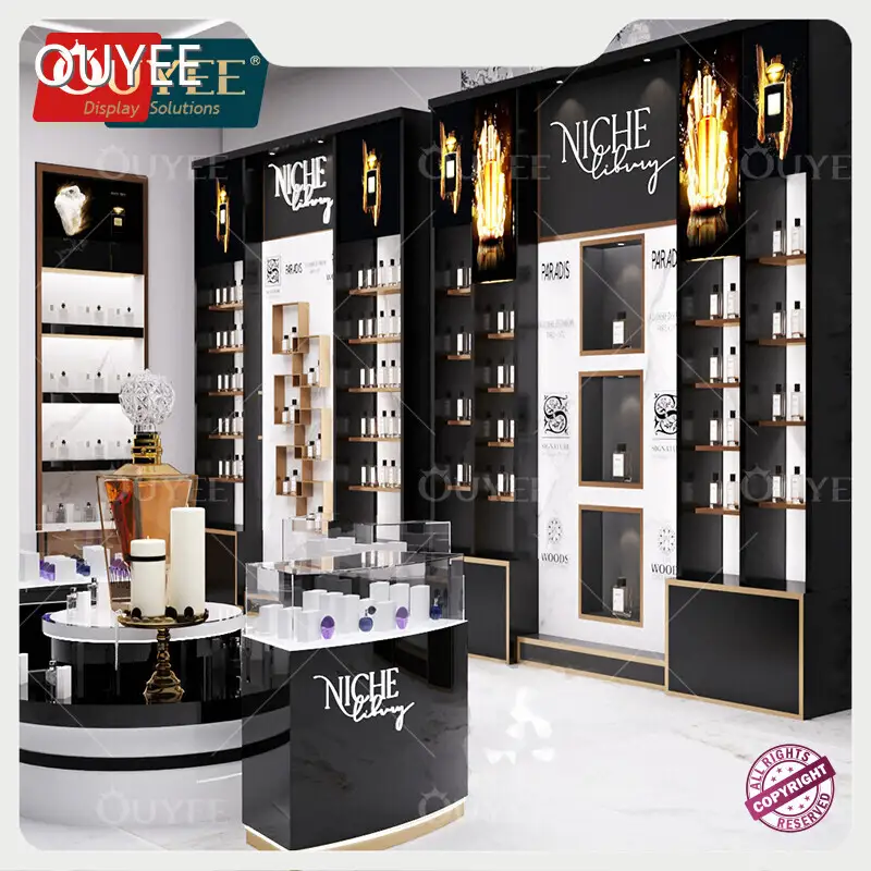 Cosmetic Display Stand - Perfume Bottle Display Case for Retail 1