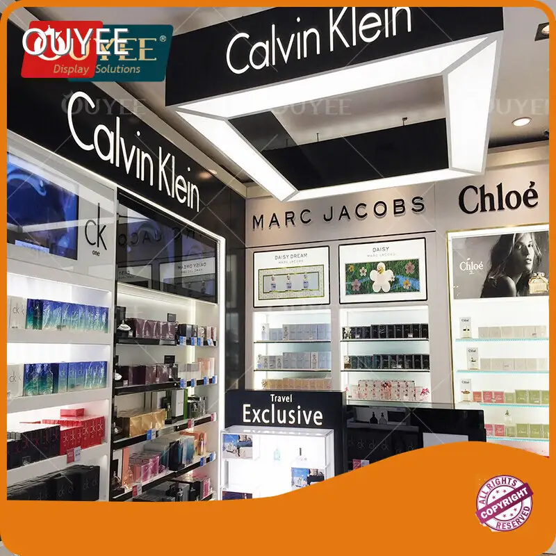 Custom Black Metal Cosmetic & Skincare Shop Fitting Display Stand 1