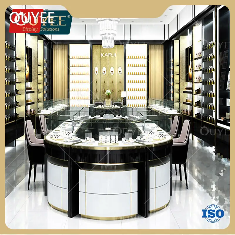 Ouyee Customized Wholesale Perfume & Skincare Shop Display Kiosk 1