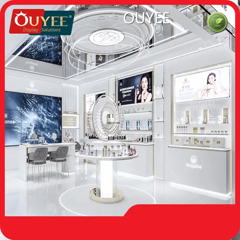 Wooden Counter Display Stand for Makeup & Perfume Shelves 1