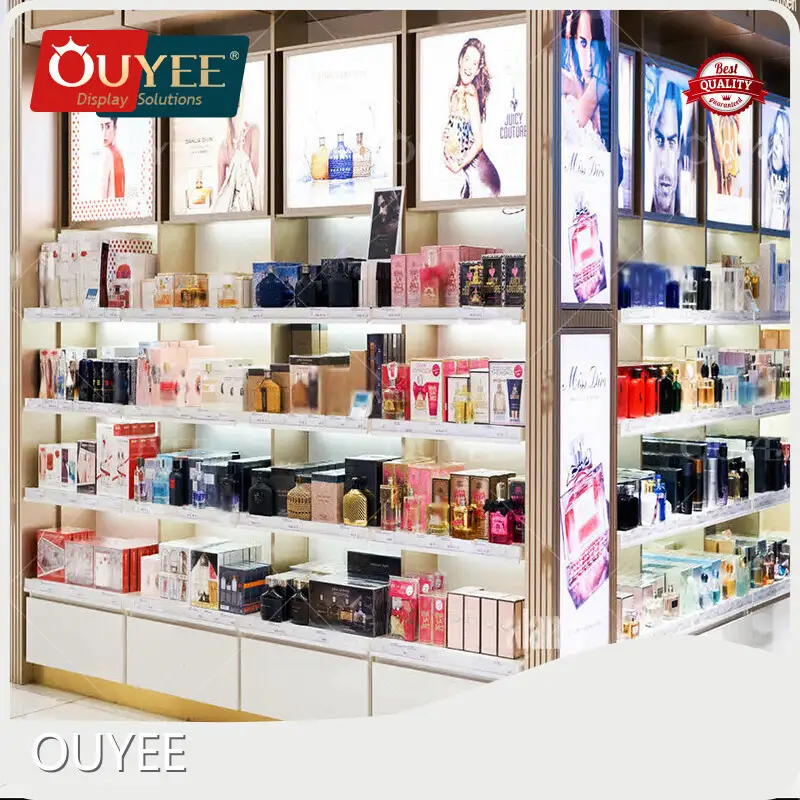 Perfume Shop Display Rack - Makeup Counter & Skin Care Floor Stand 1