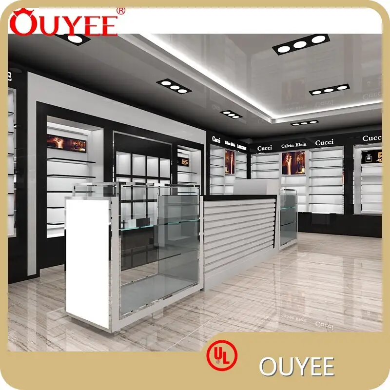 Decoration Shop Furniture Wall-Mounted Perfume Display Cabinet 1