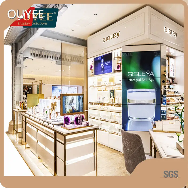 Perfume Store Display Shelf Fragrance Showcase for Retail Stores 1