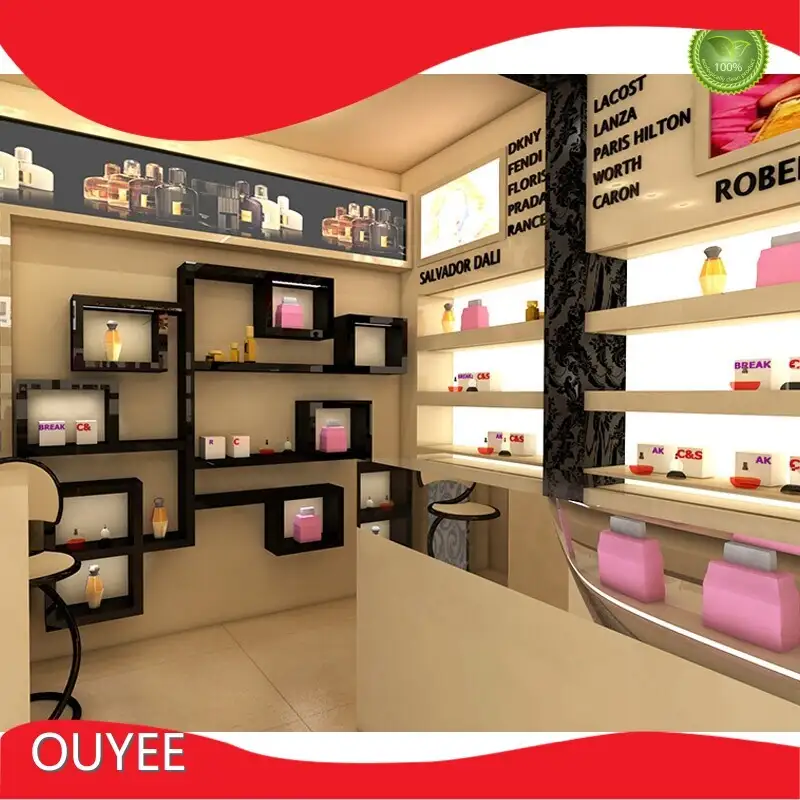 Wood Store Display Furniture for Perfume Shop 1