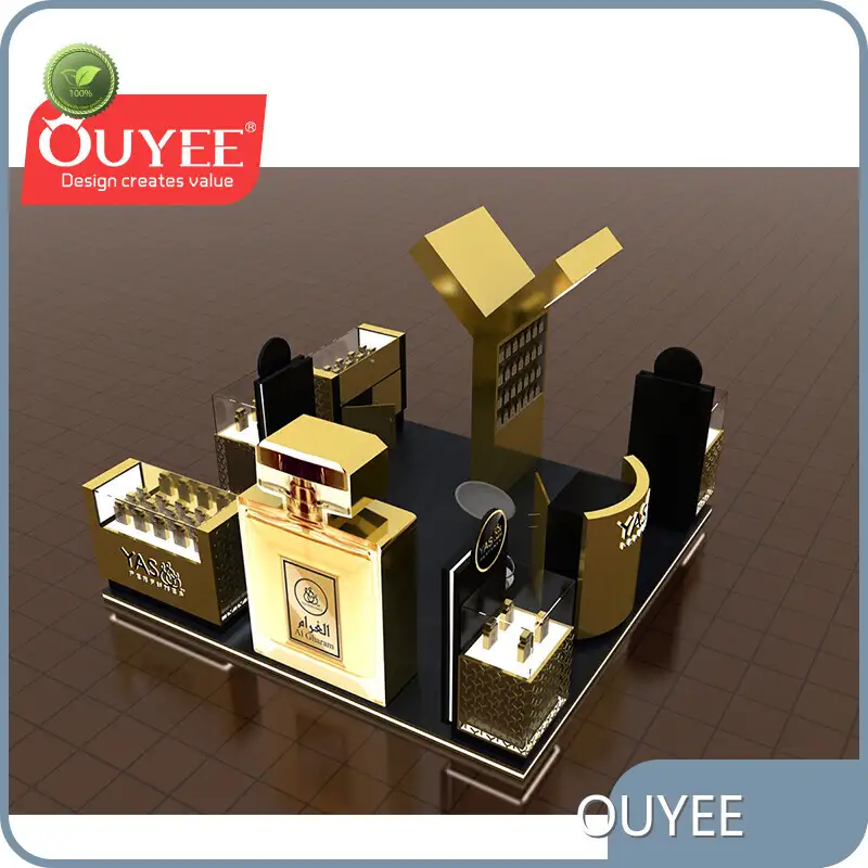 Shopping Mall Cosmetics Counter Glass Perfume Cabinet Kiosk 1