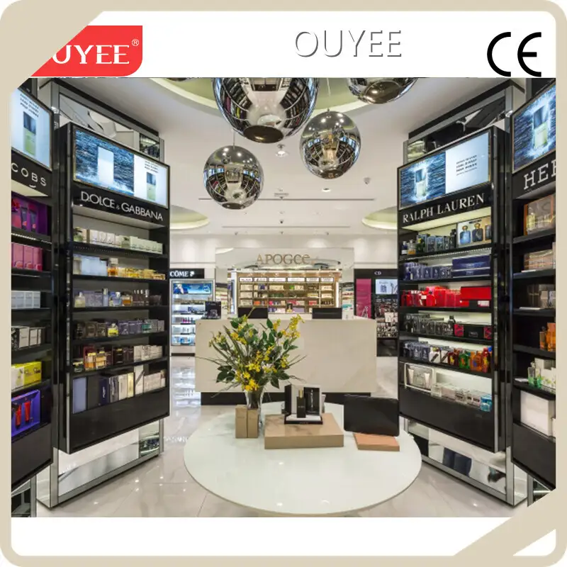Customized Perfume Shop Interior & Fragrance Display Cabinets 1
