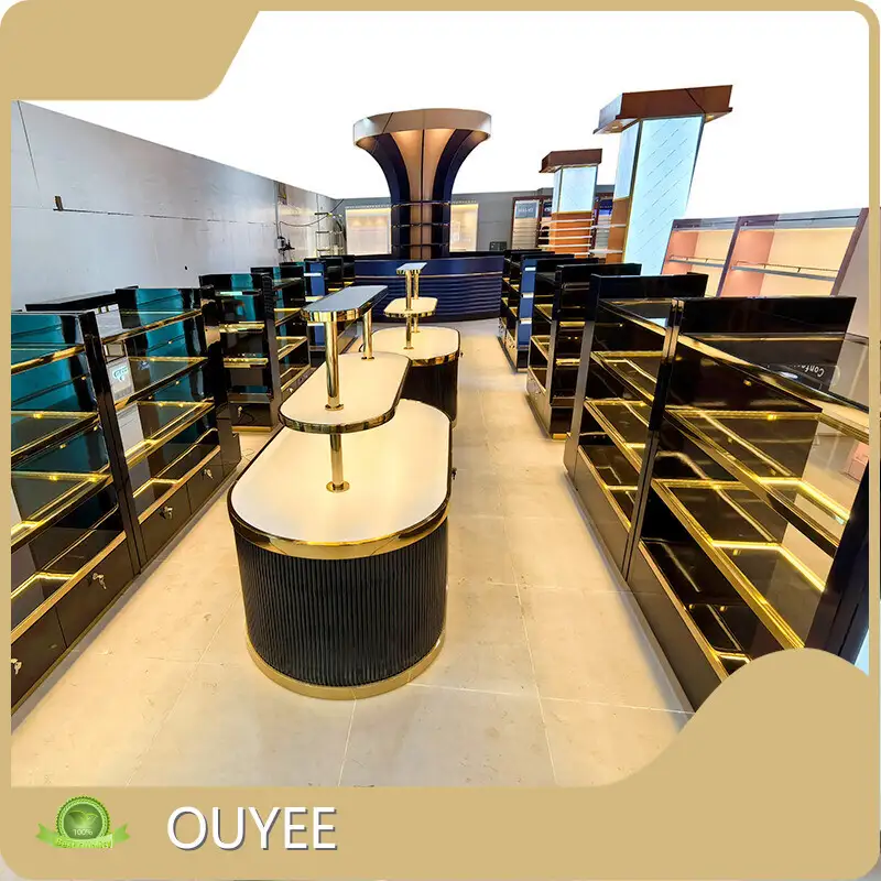 Mall Kiosk Perfume Showcase Display Stand & Storage Cabinet 1