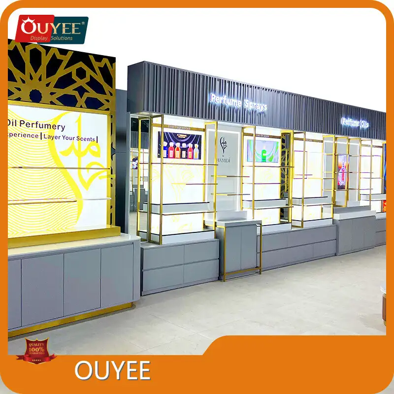 Custom Perfume Display Stand & Cosmetic Shop Showcase Rack 1