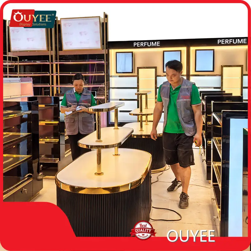 Perfume Shop Display Cabinet Glass Showcase Retail Display Rack 1