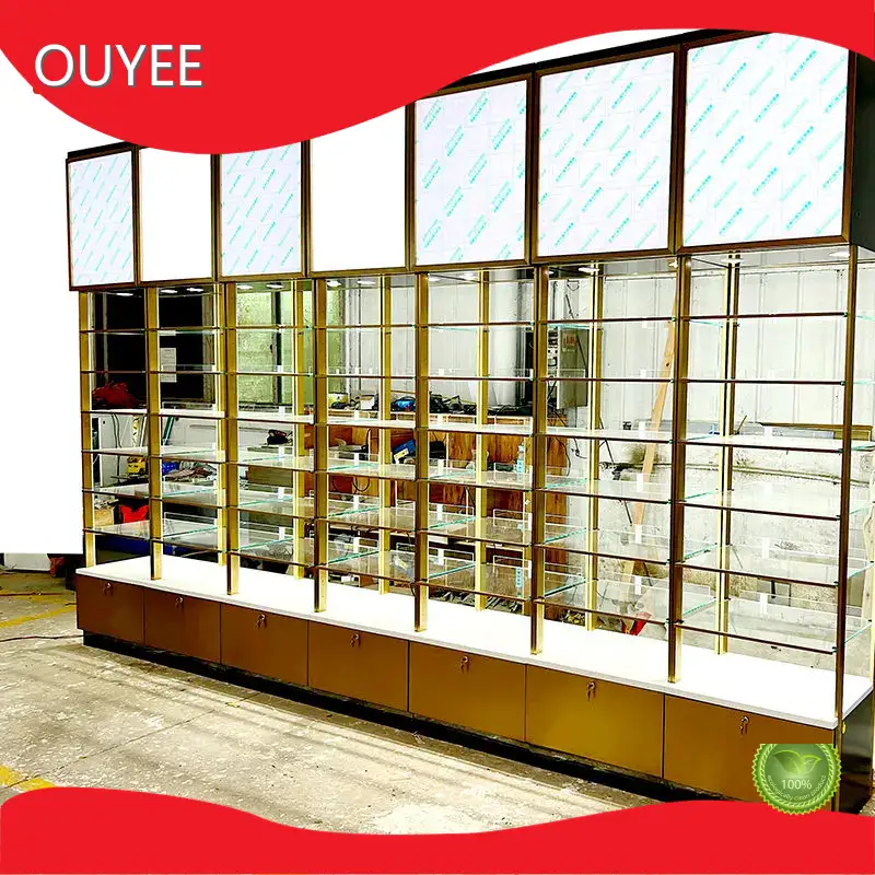 Cosmetics & Perfume Display Shelves Retail Stand and Storage Cabinet 1