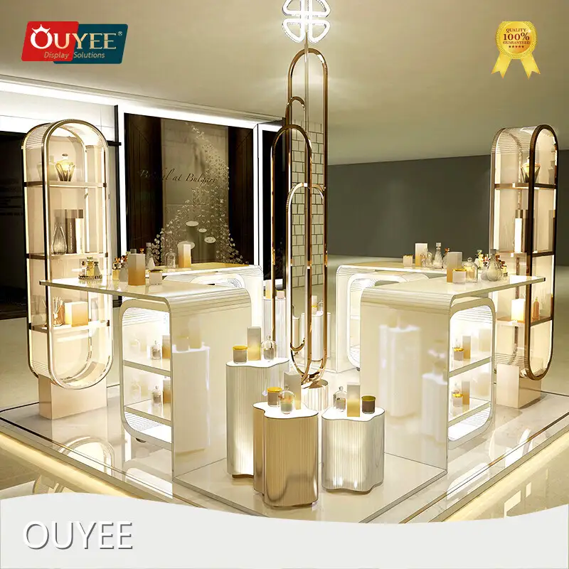 Retail Cosmetic Perfume Display Cabinet Shelf & Rack 1