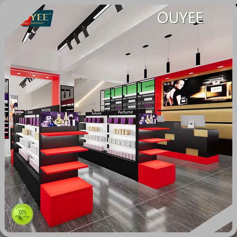 Perfume Display Counter Cosmetic Store Shelves & Display Cabinet 1