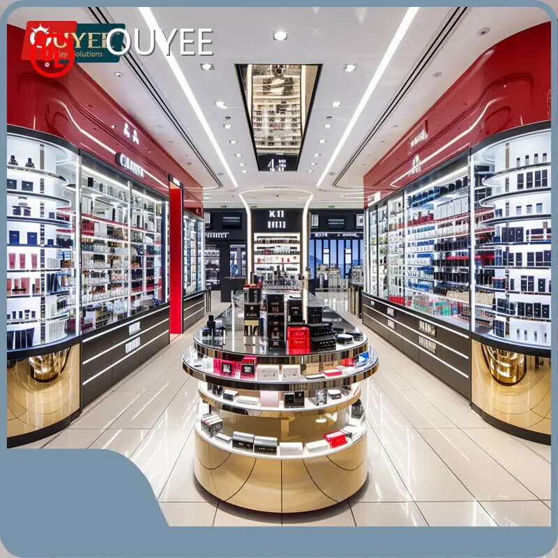 Retail Store Supplies Cosmetics Shop Decoration Perfume Shelves Perfume Display Stand Showcase Perfume 1