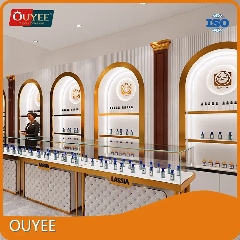 LED Perfume Display Stand & Cosmetic Showcase Shelves for Shops 1