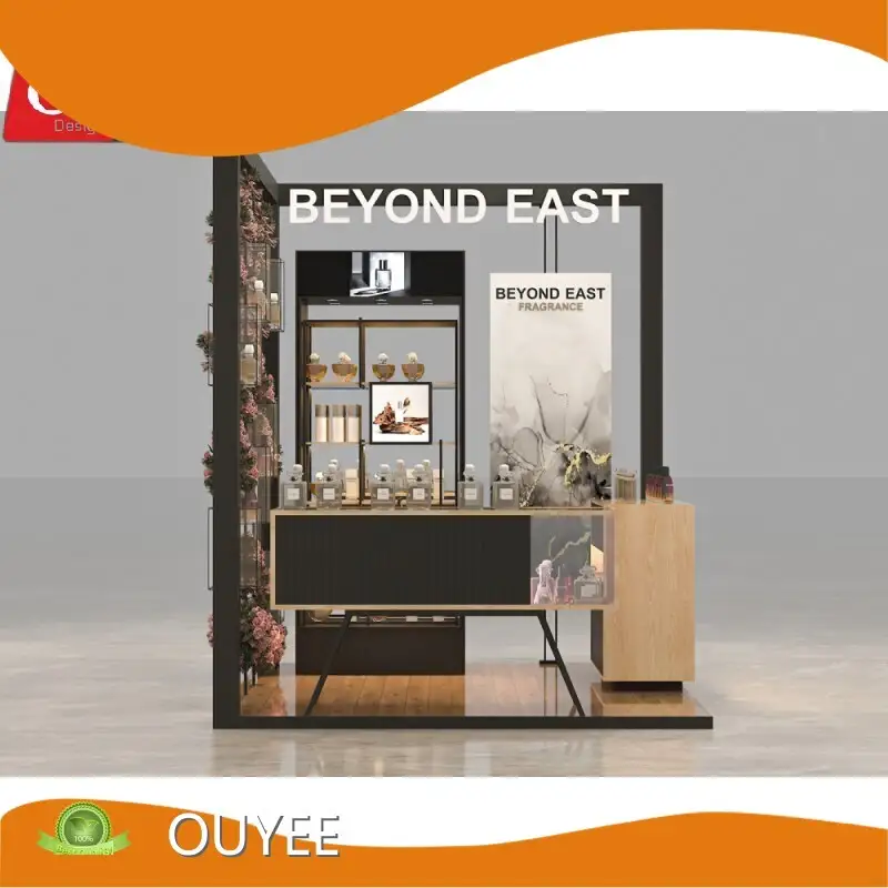 Custom Perfume Kiosk Design & Manufacture, Glass Bottle Display Stand 1