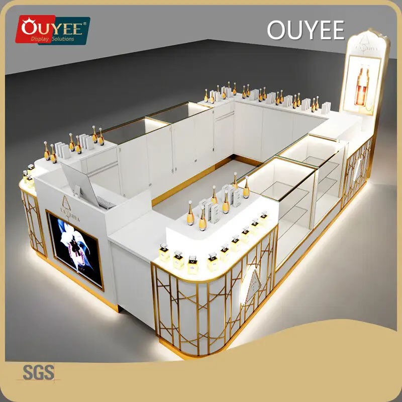 10x10 Shopping Mall Perfume & Jewelry Kiosk Showcase for Retail 1