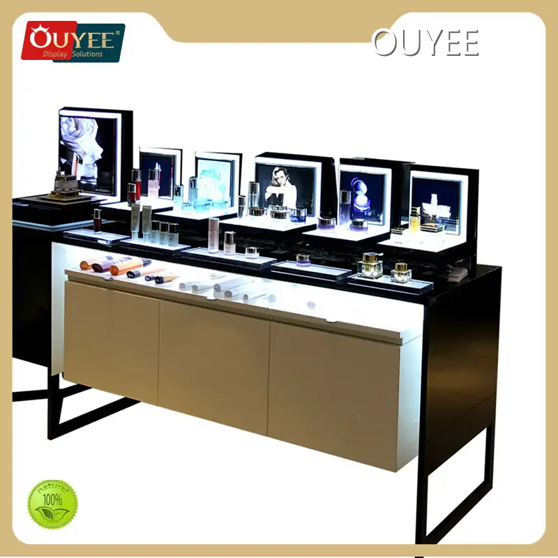 Beauty Bar Cosmetic & Perfume Display Table Stand with LED Light 1