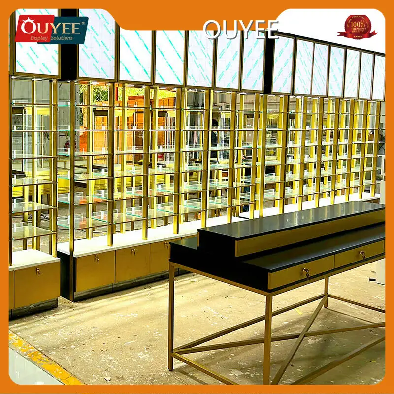 Wall Glass Perfume Display Case - Fragrance Storage Cabinet 1