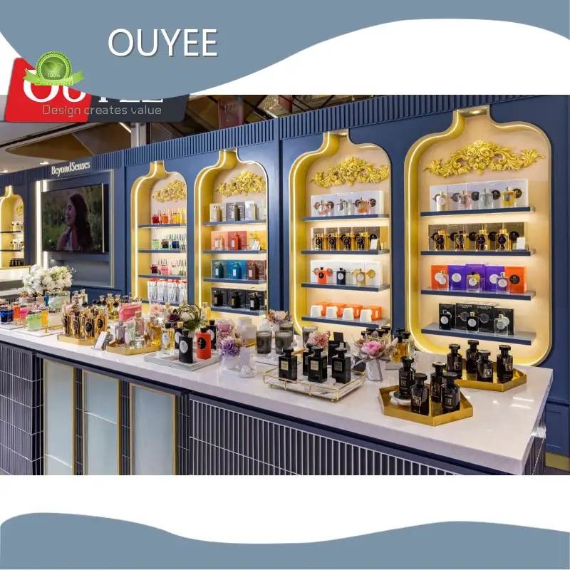 Perfume Retail Store Interior Design & Perfume Display Shelves Kiosk 1