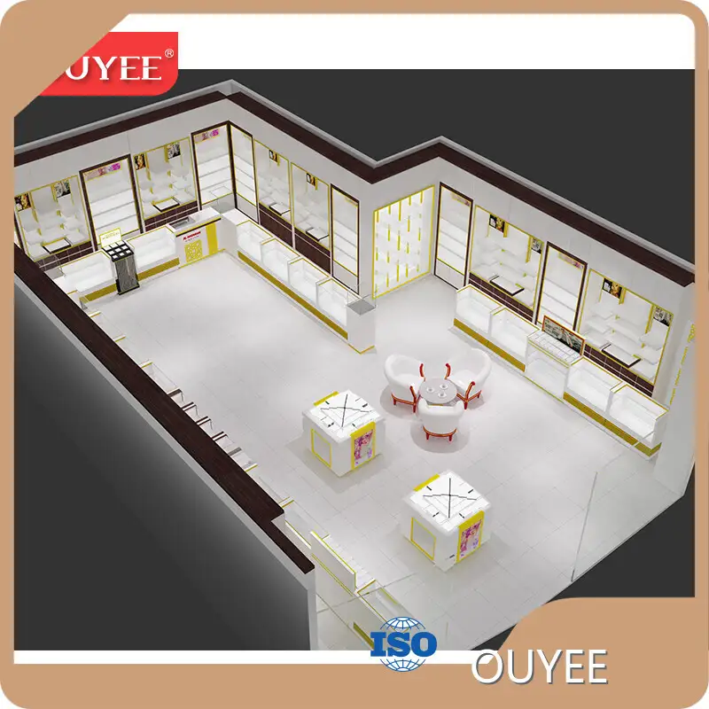 Retail Store Interior Design: Cosmetic Shop Perfume Display Cabinets 1