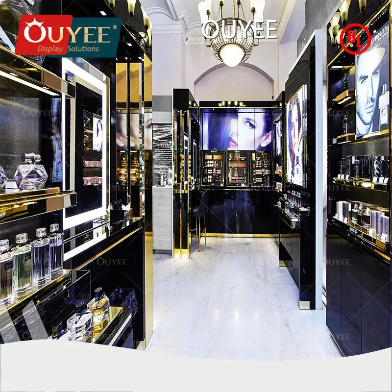 Perfume Shop Furniture Glass Display Cabinet Showcase Stand 1