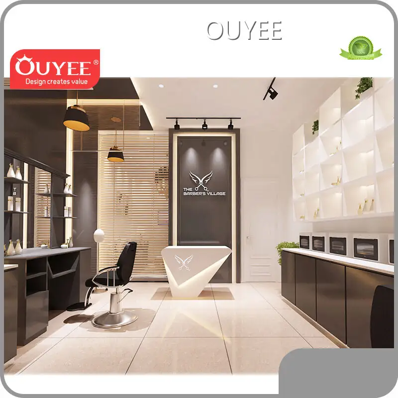 Custom Salon Reception Counter Desk - Beauty Salon Counter (MOQ 5) 1