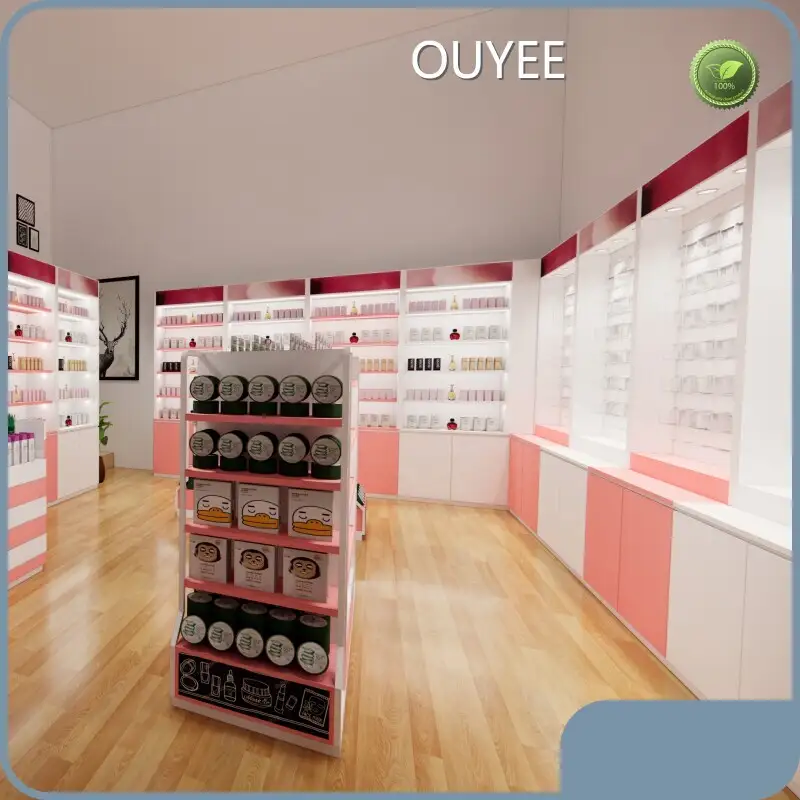 Custom Cosmetic Display Stand for Beauty Mall Kiosk Shop Furniture 1