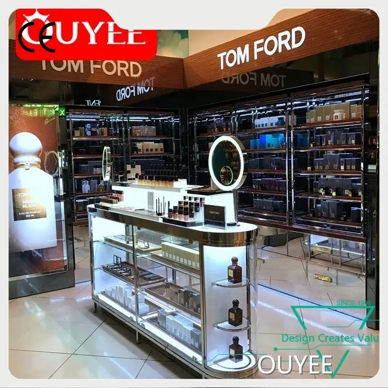 Mall Counter Cosmetics Display Table for Makeup Shop Design 1