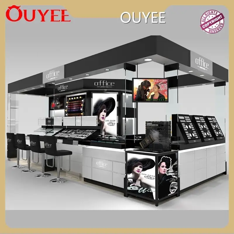Makeup Cosmetic Display Kiosk & Shop Furniture for Shopping Mall 1