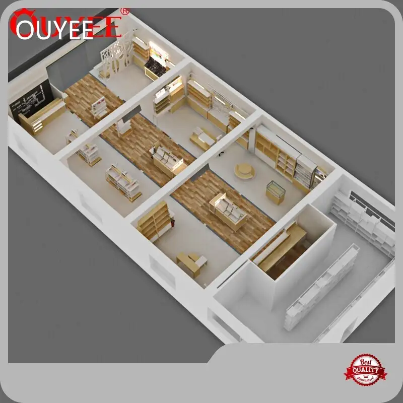 Retail Wooden Cosmetic Store Display Furniture for Small Shops 1