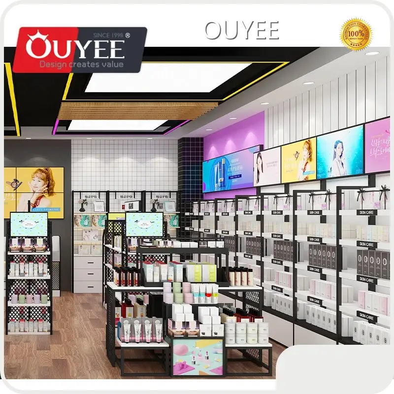 Makeup Store Interior Cosmetic Shop Display Cabinet Showcase Furniture 1