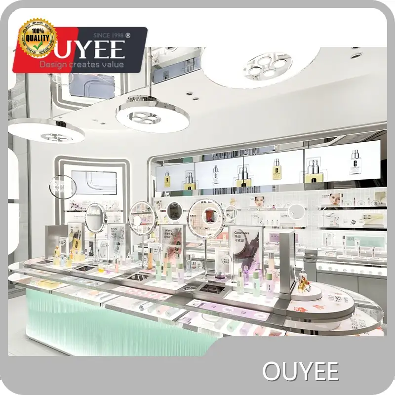 Cosmetic Display Stand for Beauty Shop - Makeup Shelf Store Fixture 1