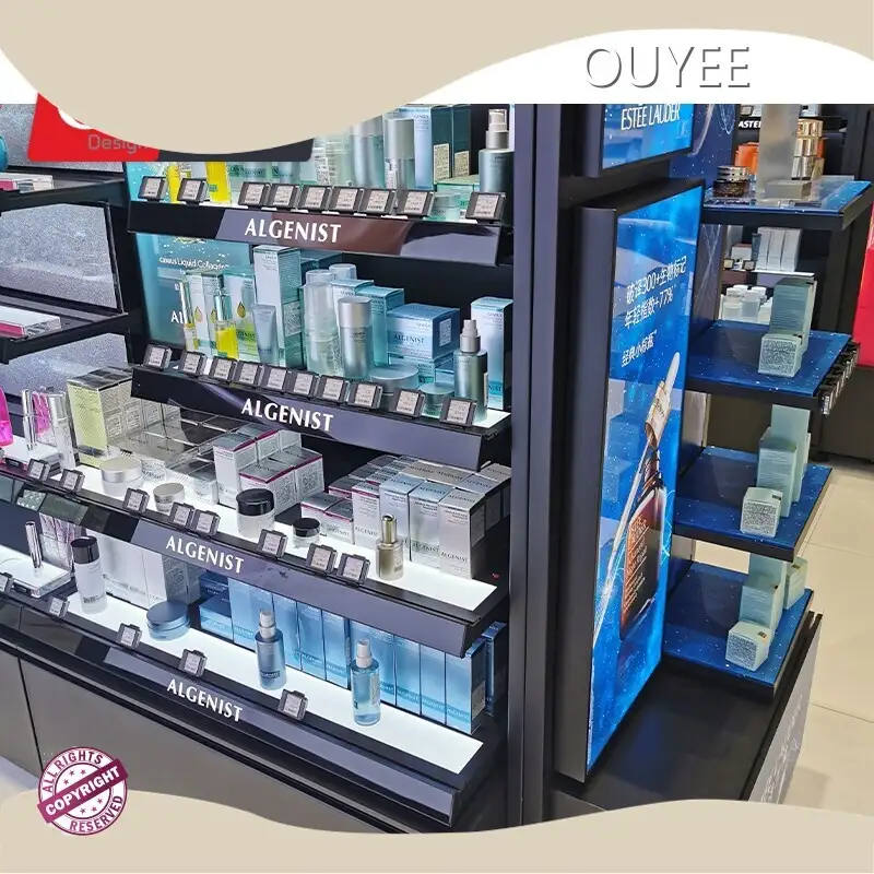 Cosmetic Shop Interior Design with Makeup Store Display Fixtures 1