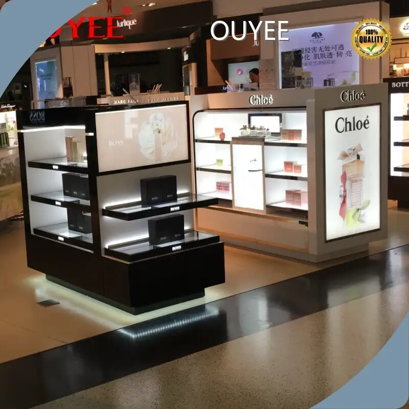 Cosmetic Display Stand - Makeup Shop Island Floor Showcase Shelf 1