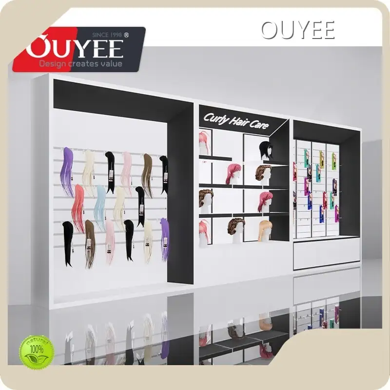 Retail Wig & Hair Extension Display Shelf for Salon Slatwall 1