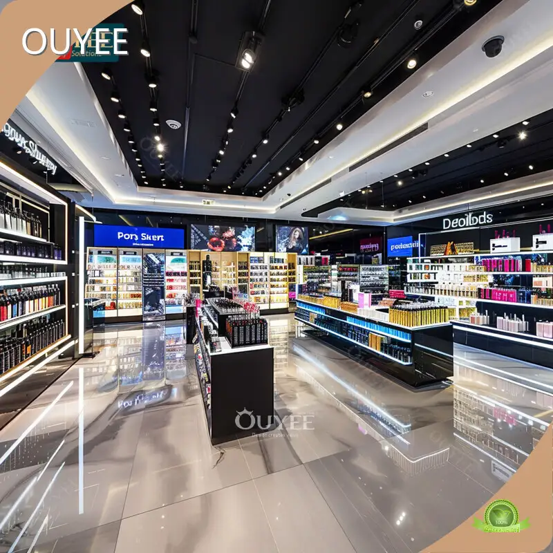 Cosmetic, Perfume & Wig Display Shelving Gondola for Retail Stores 1