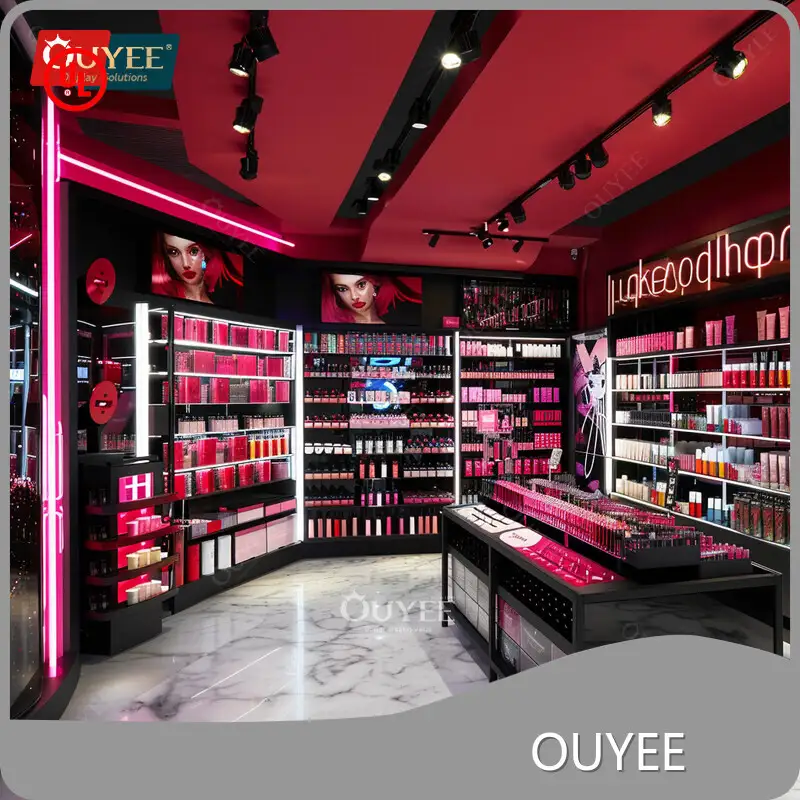 Cosmetics Display Cabinet & Makeup Stand Perfume Wall Hanger Shelf 1