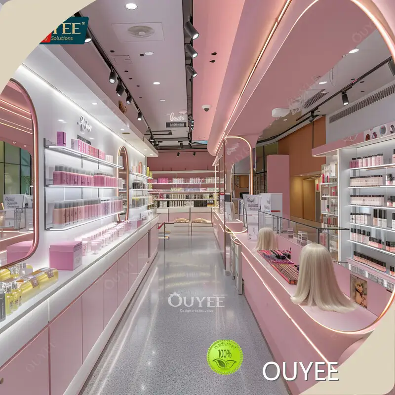 Commercial Cosmetics, Perfume & Wig Display Rack for Retail Shops 1