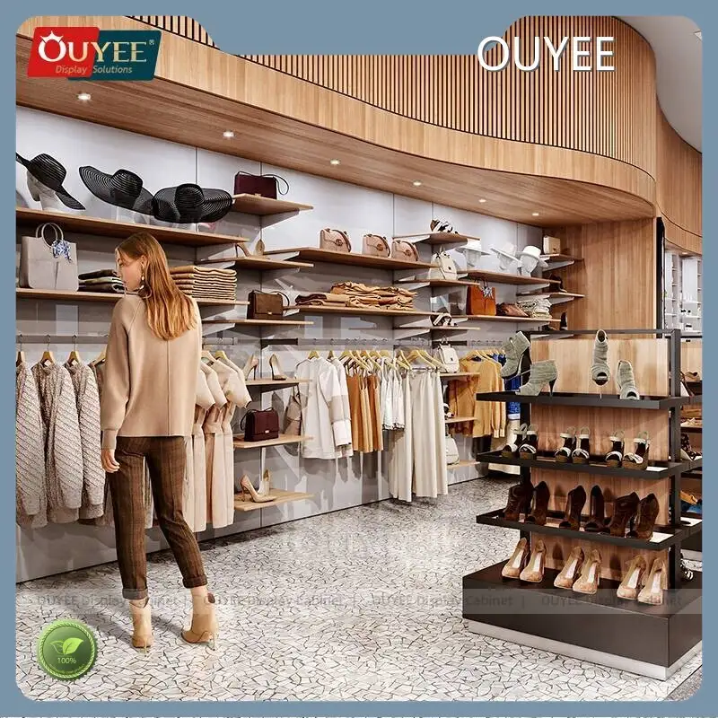 Wooden Retail Display Rack - Shoe, Cosmetic Counter & Perfume Stand 1